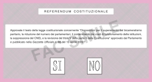 FAC-SIMILE scheda referendum costituzionale 2016 - interno